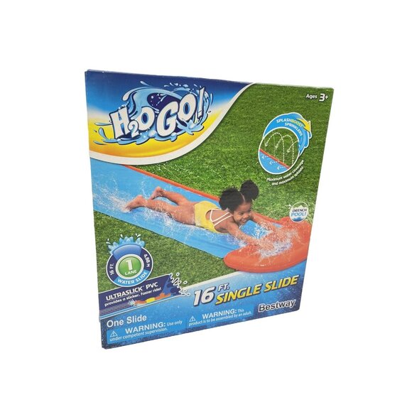 H2O GO! 16 Ft Single Water Slide Age 3+ - Picture 3 of 4